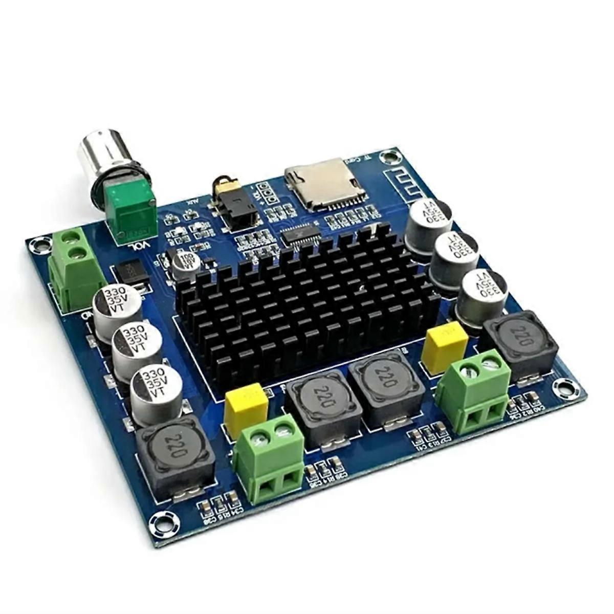 Sound Amplifier Board Bluetooth-Compatible TDA7498 High-Power Audio Module Supports AUX for Speakers Home Theater DIY