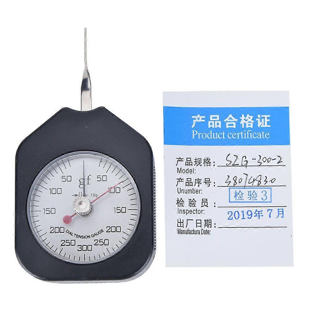 Plastic Pointer Type Double Needles Tension Meter Analog Dial Gauge Measuring Tool(SZG-300-2)