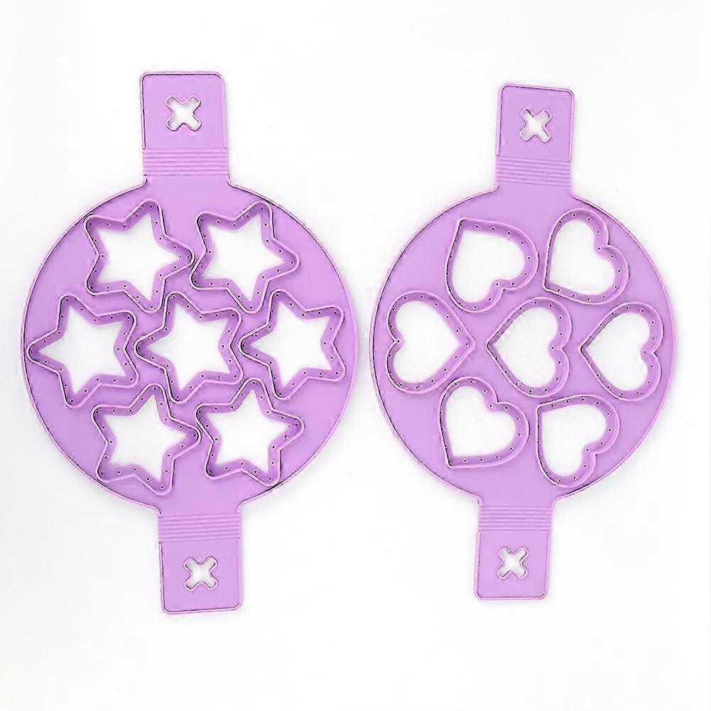 2Pcs Non-stick Pancake Pan Egg Maker Egg Mold Ring Kitchen Baking Cooking Tool 2025