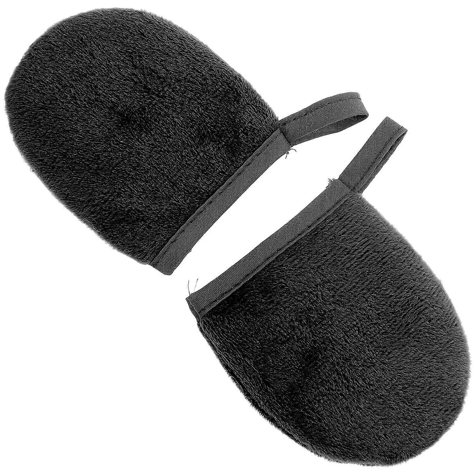 Sun Cream Apply Mitten Plush Lotion Tanning Mitt 6Pcs Set