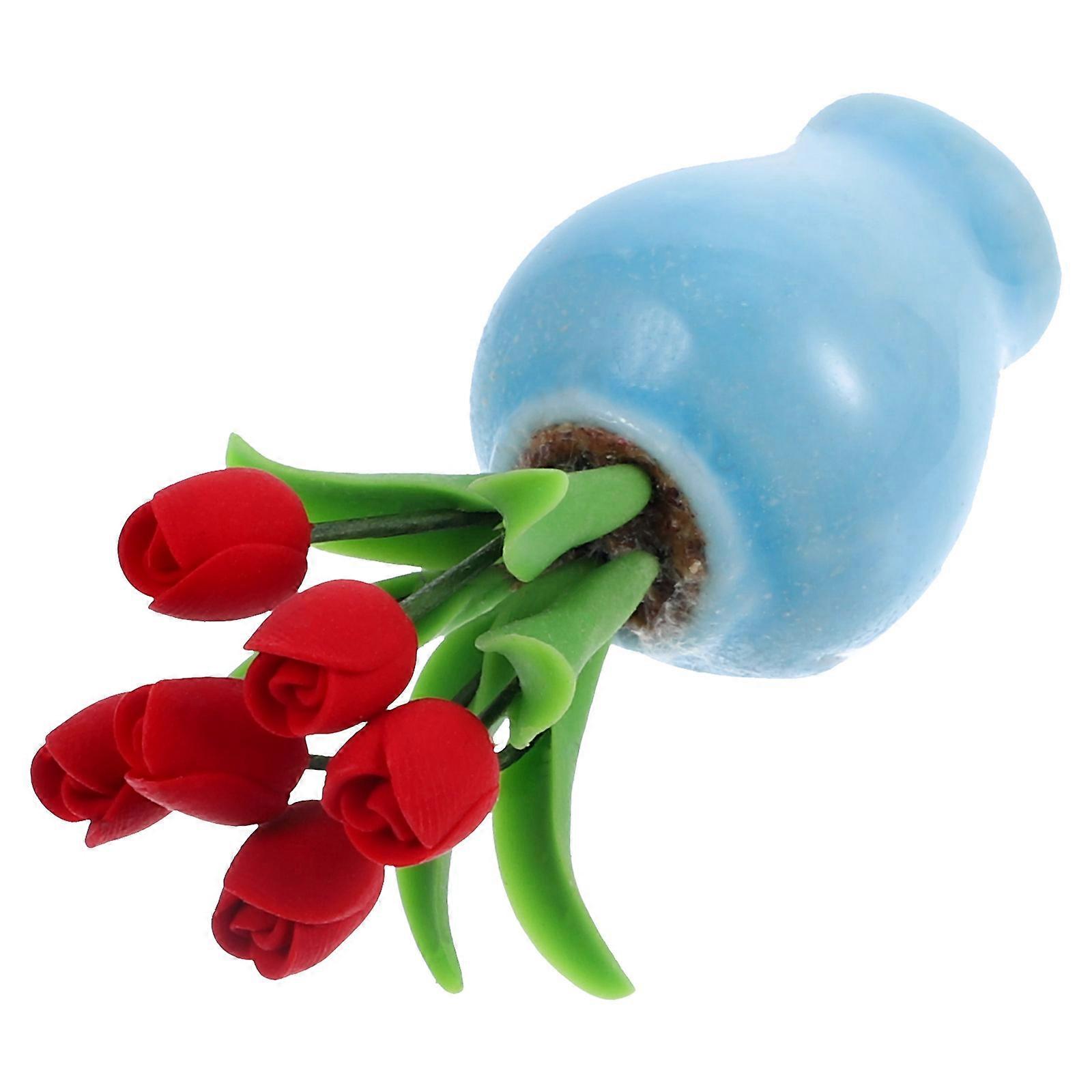 Miniature Flower Vase Decor for Tiny House Decoration 5Pcs Set