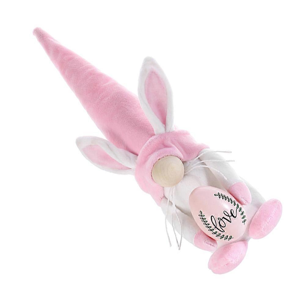 Easter Gnome Faceless Cloth Doll for Decor 2Pcs Pink Easter Decor