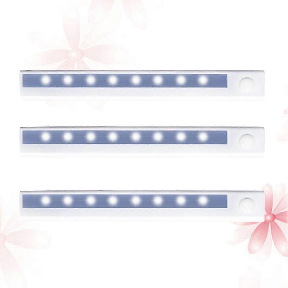 Corridor Night LED Intelligence Strip Sensor Light with Infrared Body 9Pcs