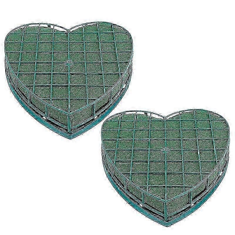 Heart Shape Floral Foam Holders 2 Pack for Flower Arrangements