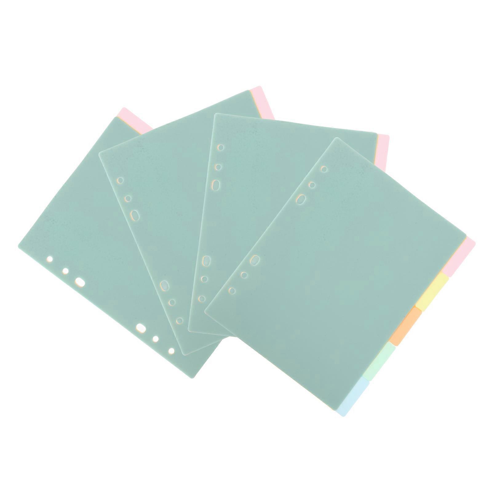 Convenient Tab Dividers Plastic Binder Dividers for 100Pcs Use