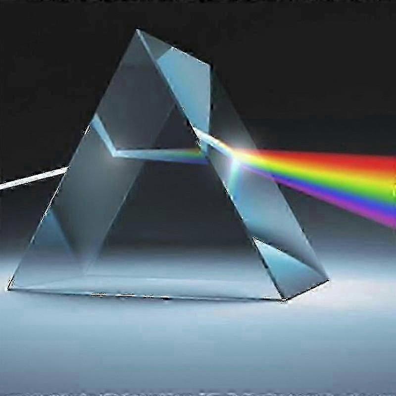 Triangular Prism for Rainbow Light Refraction Physics Teaching Glass Optical Spectrum Student Gift