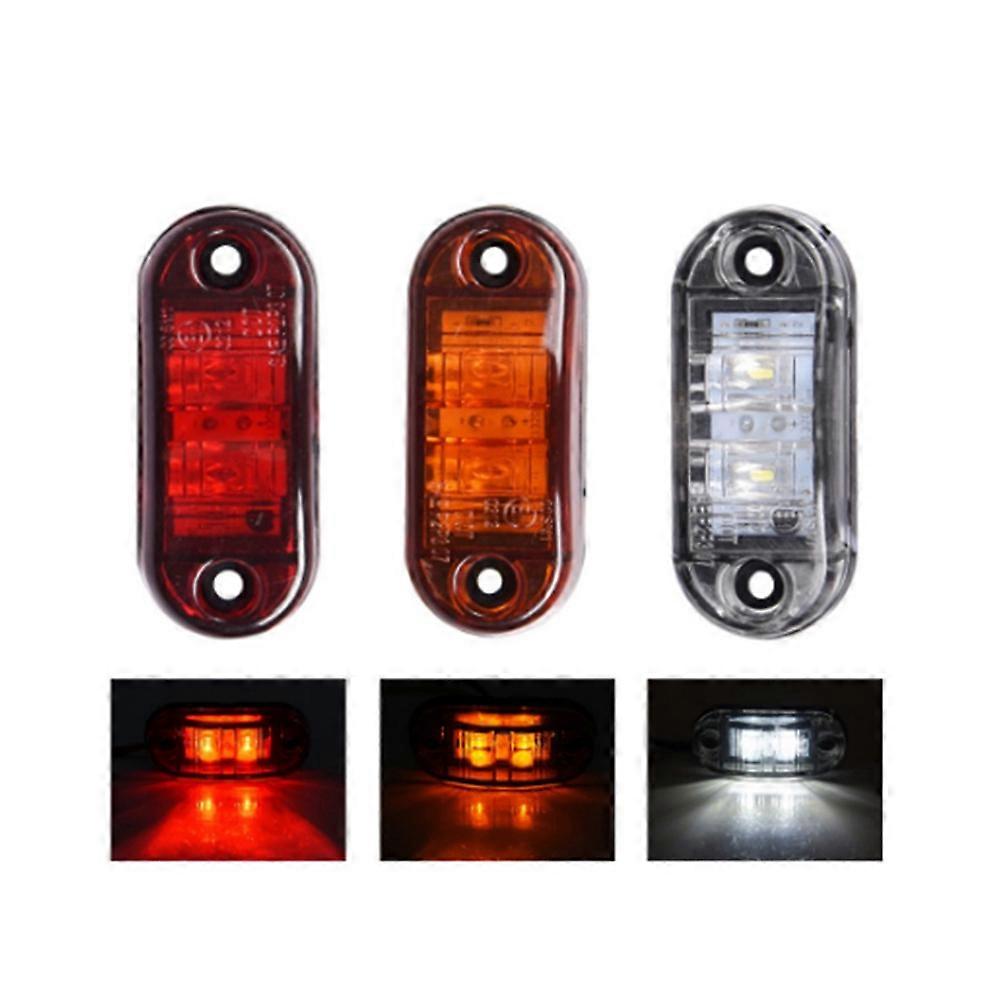 Trailer Marker Lights Light Indicator Light for Night Use Replacement for Incandescent Lights 2.6×1.1×0.8in Dustproof 2Pcs