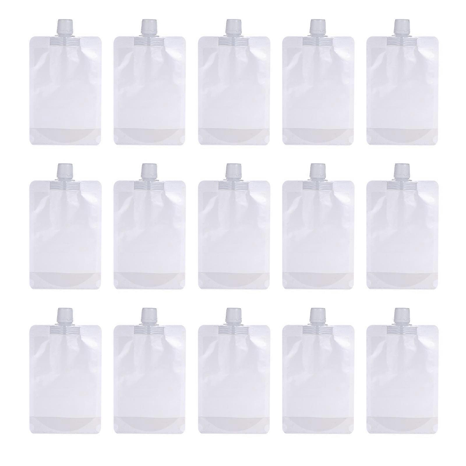 Stand Up Drink Bag Transparent Juice Pouches for Drinks 150Pcs