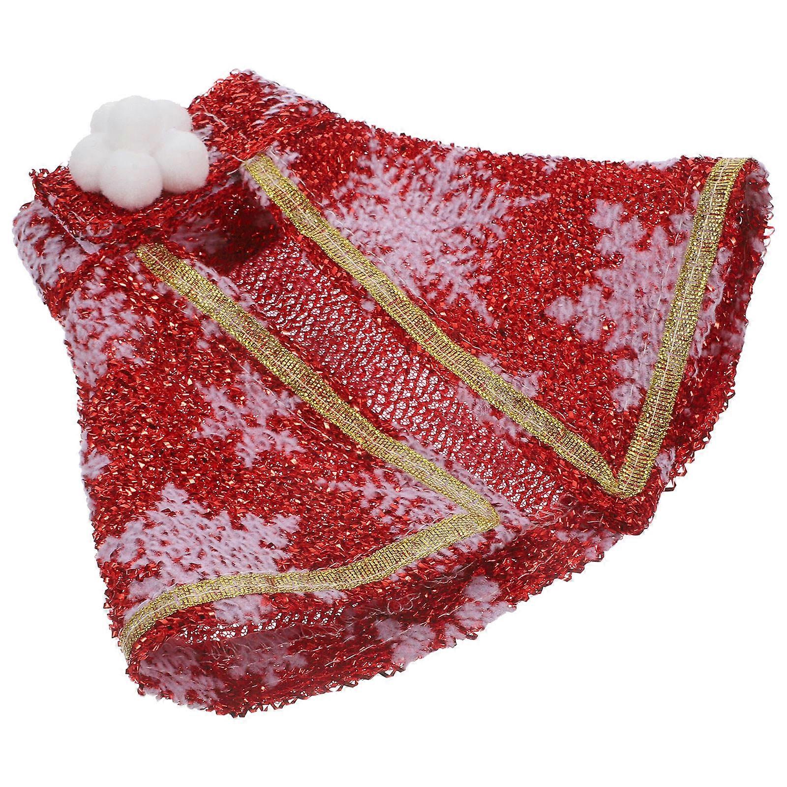 Dog Costume Pet Cloak for Party Use 5Pcs Red Lightweight Comfortable Cloak