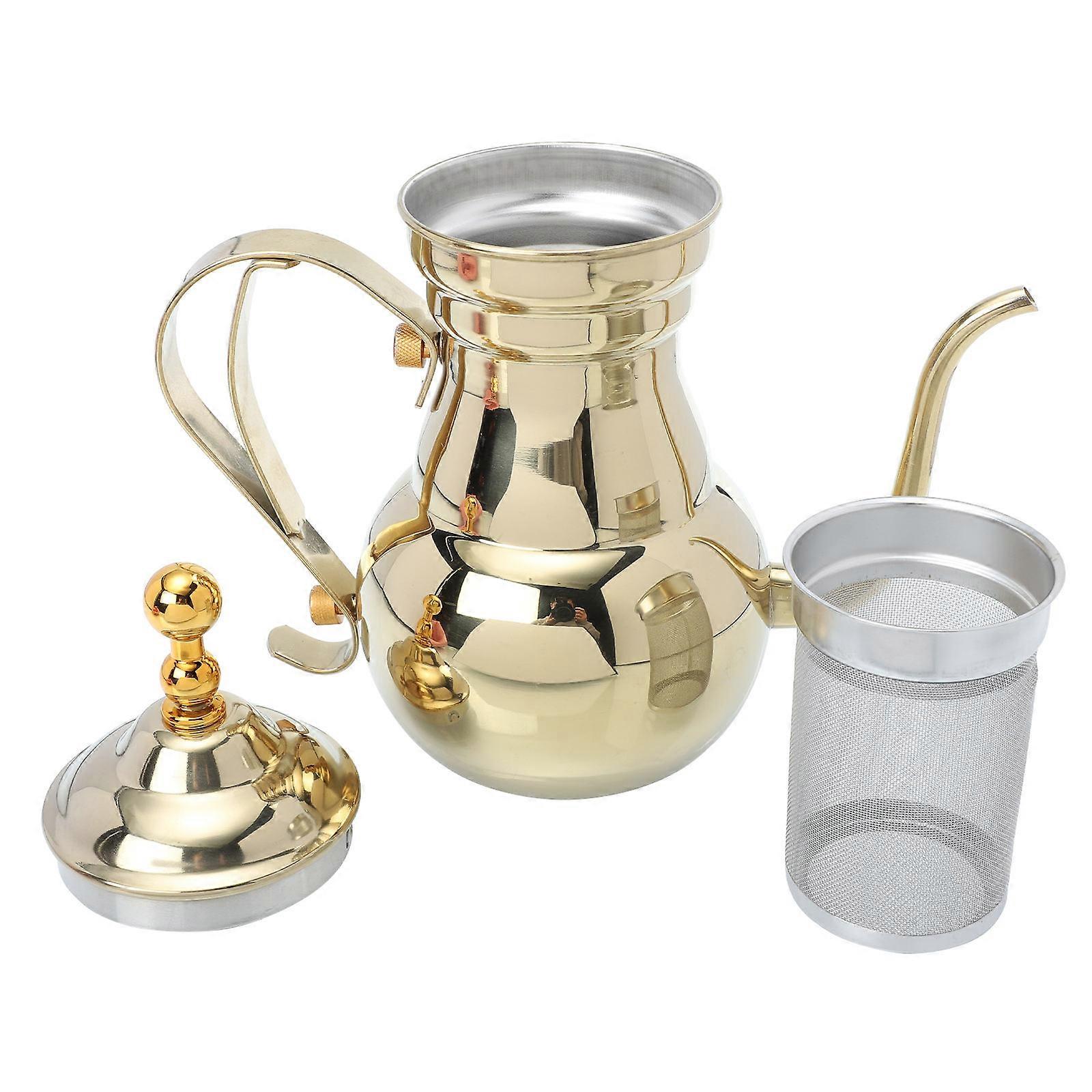 Stainless Steel Filter Pot 3Pcs Long Narrow Spout Kettle Suitable For Home Office And Café Indoor Use With Excellent Brewing Function