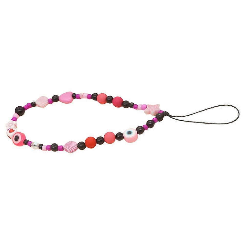 Phone Lanyard Polymer Clay Phone Chain for Mobile Use 1Pcs Blue