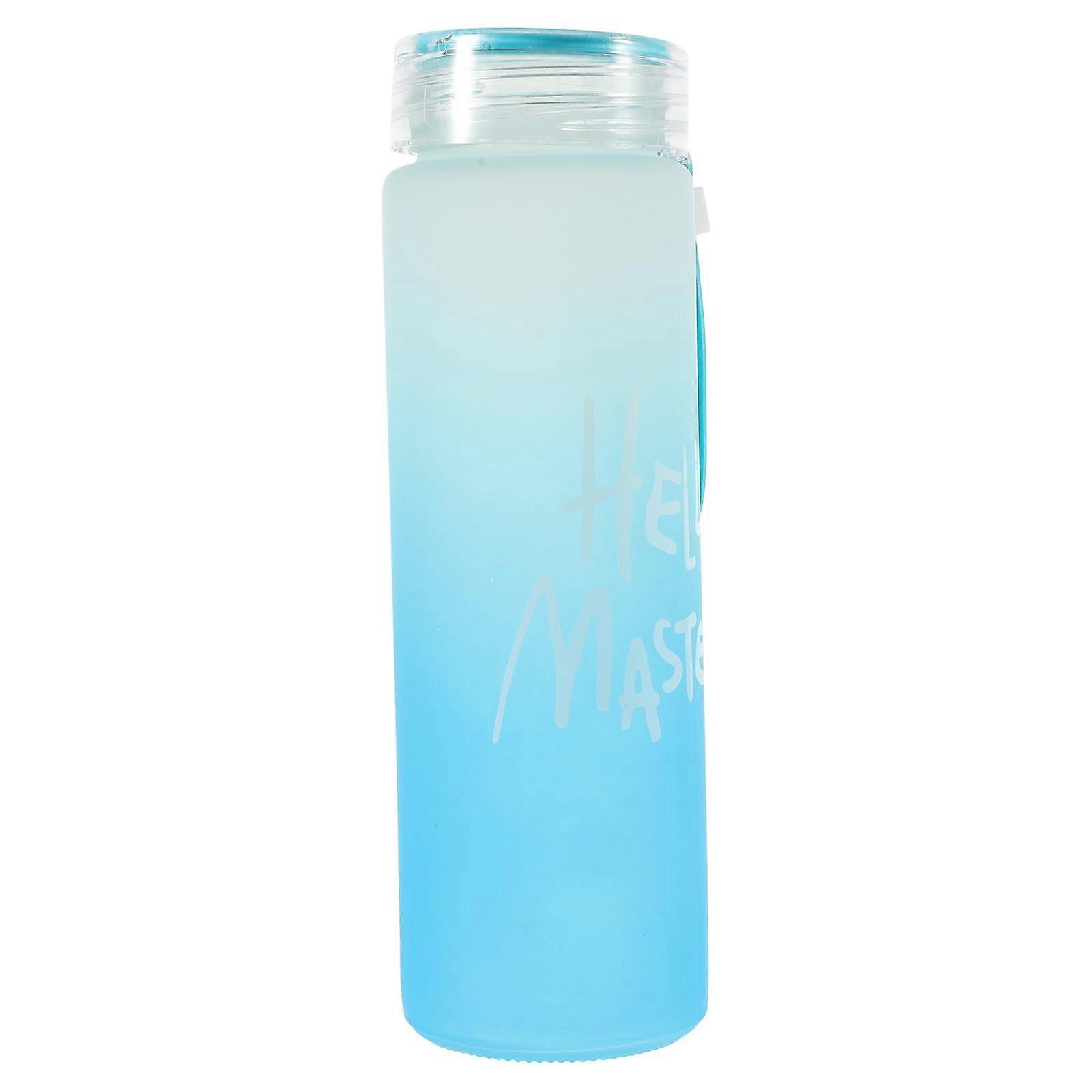 Silicone Cup Water Bottle for Drinking Use 3Pcs Blue Gradient Set