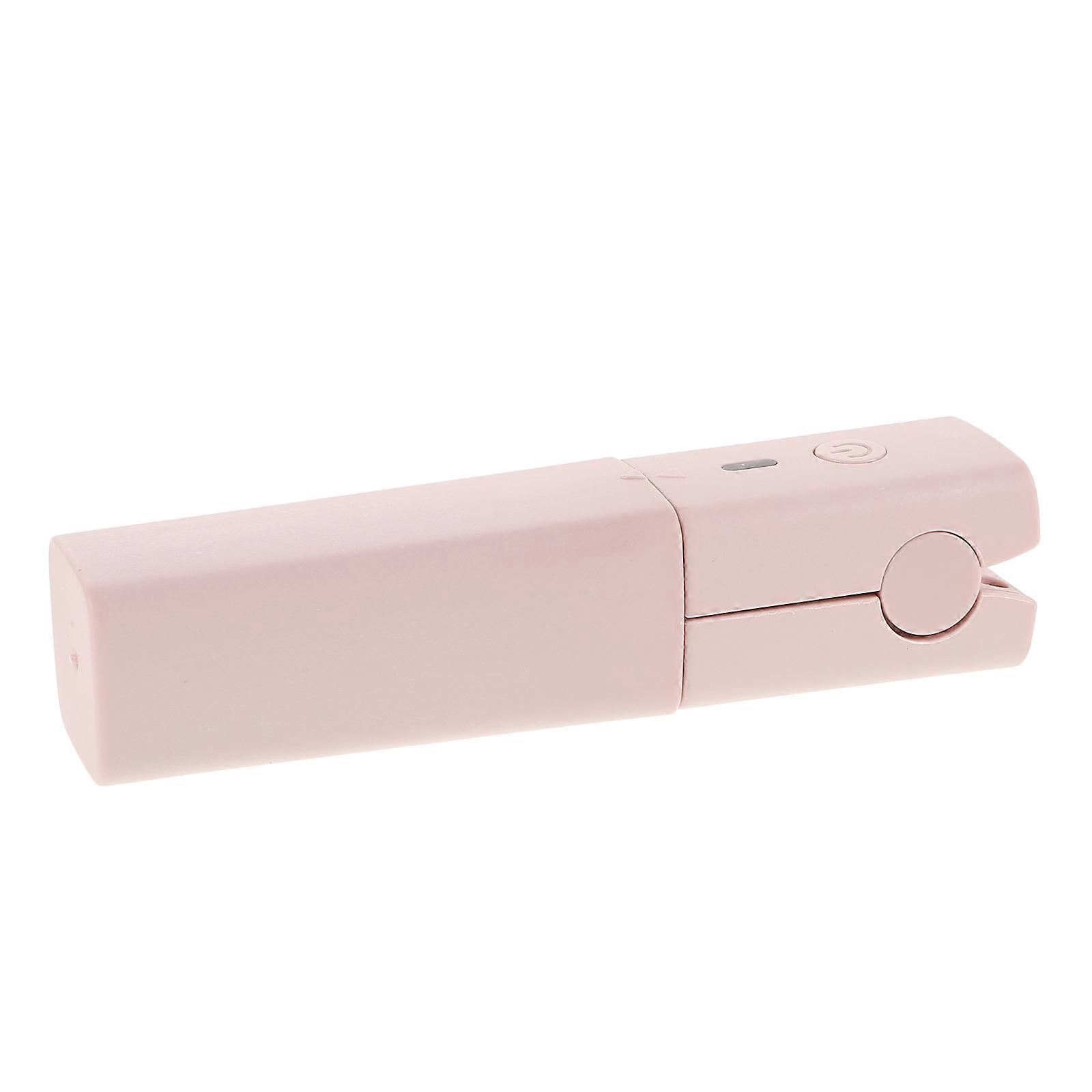 Mini Hair Straightener For Travel Home Dorm Made With Plastic Metal In Pink Color With Fast Heating Function 1Pack