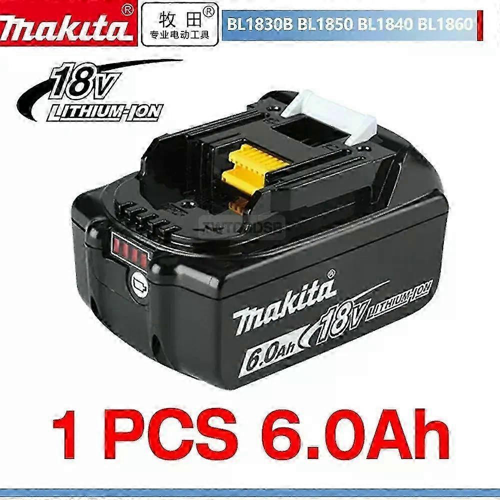 2025 100% Makita 6Ah Makita 18V Battery BL1830B BL1850B BL1850 BL1840 BL1860 BL1815 Replacement Lithium Battery-fj
