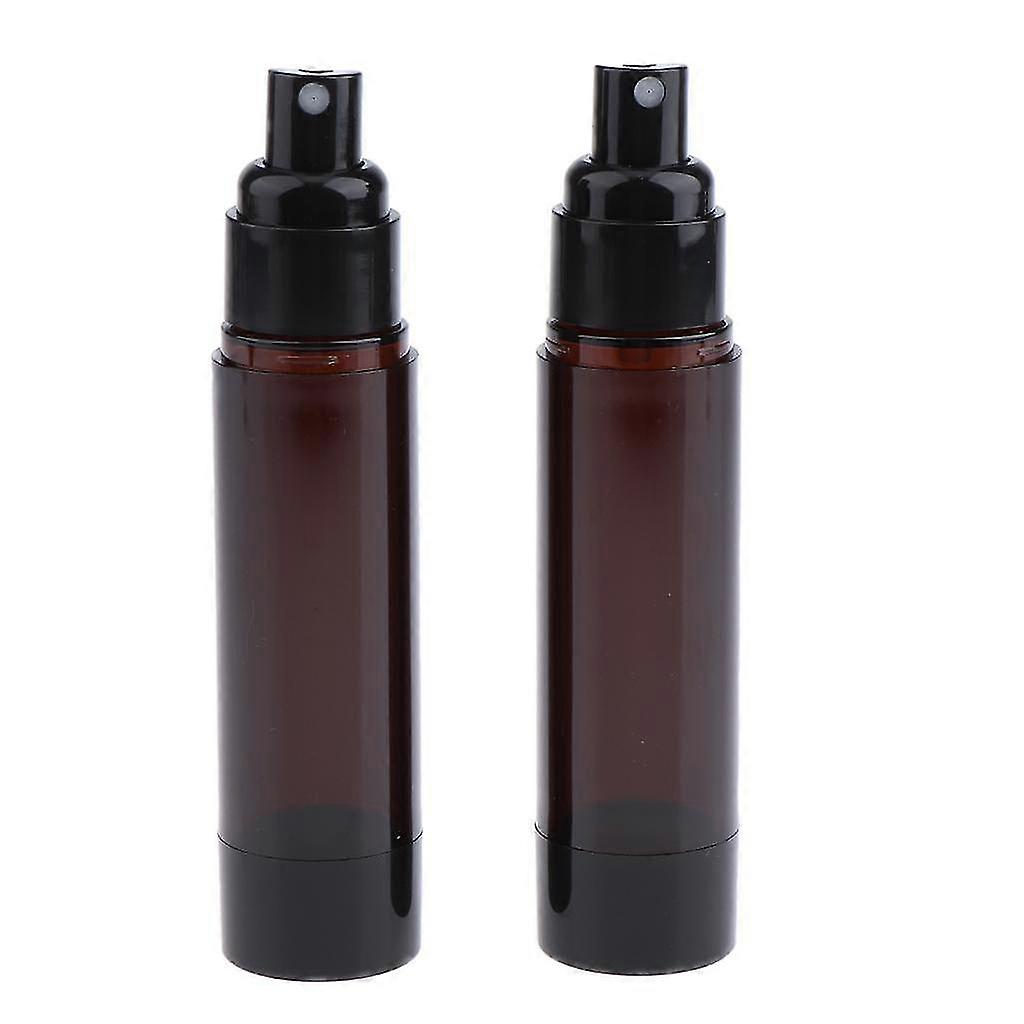 2025 2x Empty Airless Pump Bottle Refilled Cosmetic Lotion Serum Container 50ml