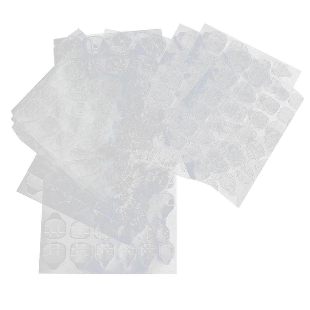 Transparent Nail Glue Sticker for Double-Sided Adhesive 60 Sheets Pack
