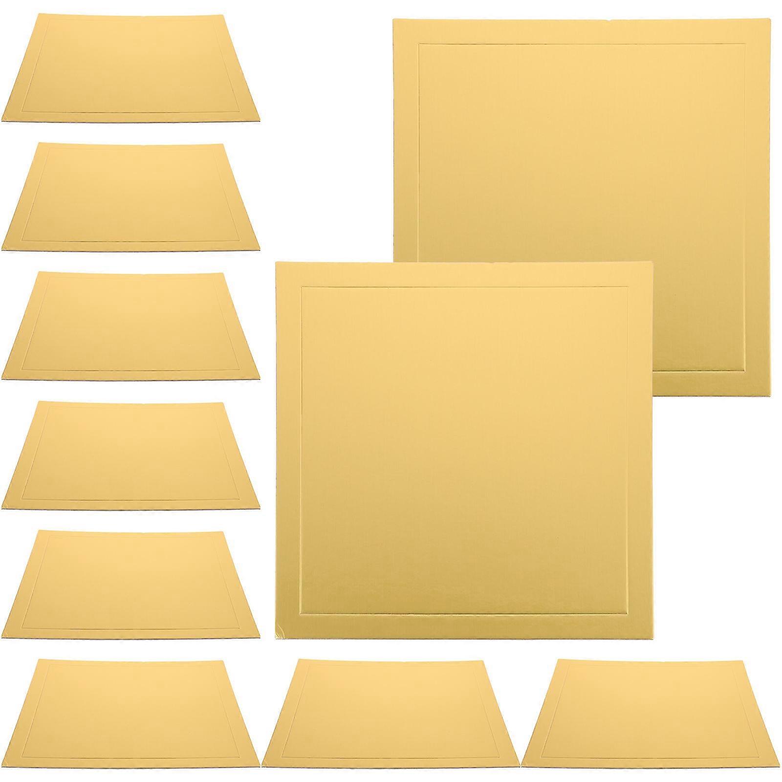 Cardboard Cake Stand Cake Base Square For Restaurant Cake Decoration 10Pack