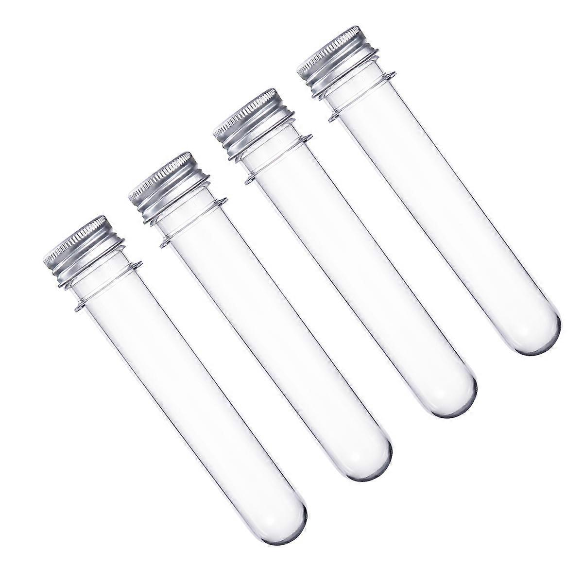 Test Tubes with Lids Plastic for Holding 6Pcs Transparent Separation Bottles