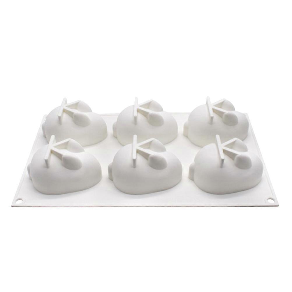 White Silicone Cake Mold Bunny Mold for Easter Baking 3Pcs