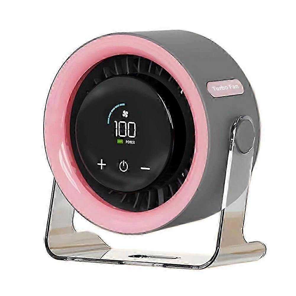 Smart Display Powerful Desktop Fan Portable Rechargeable USB Silent Fan