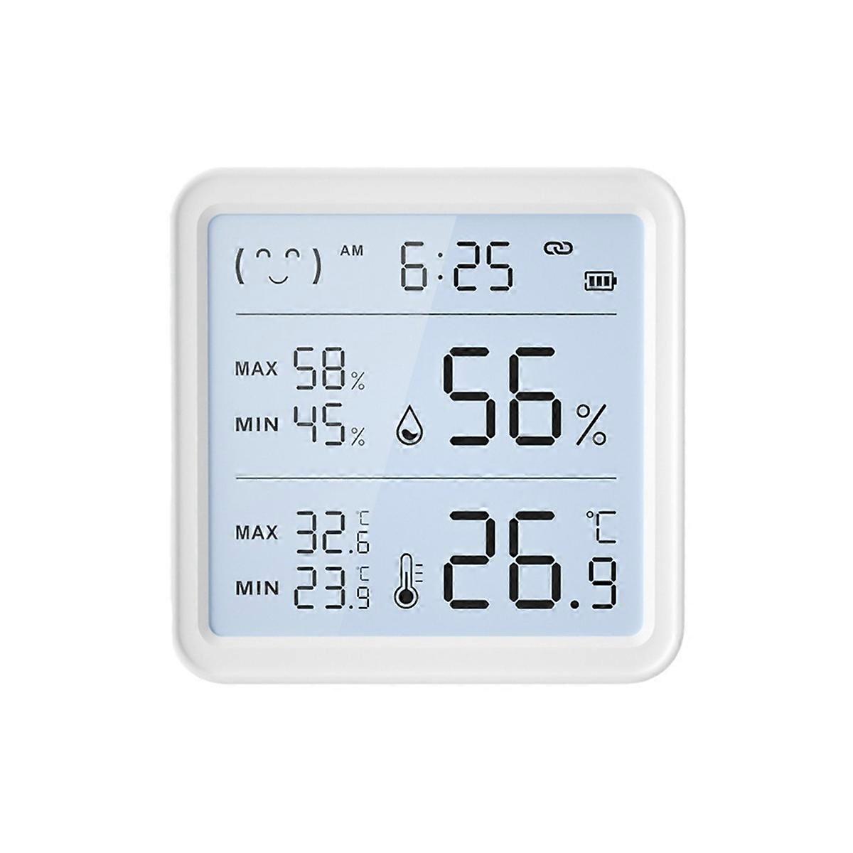 Tuya WiFi Temperature Humidity Sensor for Smart Home Backlight Hygrometer Thermometer APP Remote Co