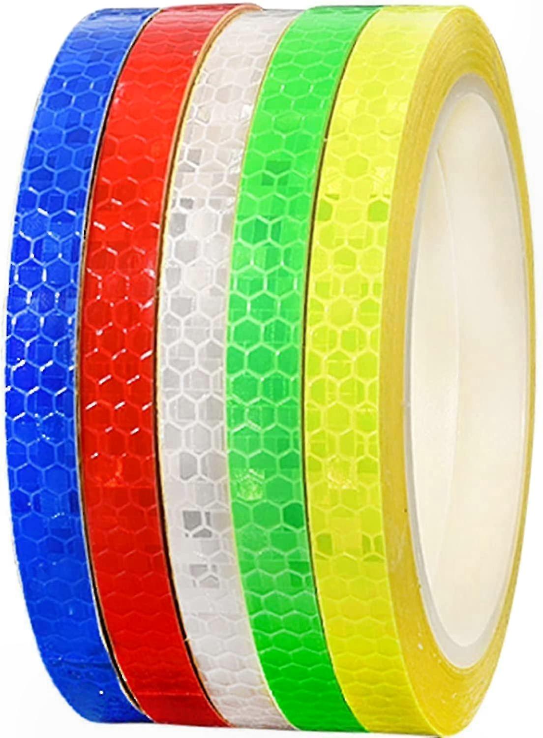 5 Rolls Self Adhesive Reflective Tape 40m Safety Warning Visibility Reflective Tape