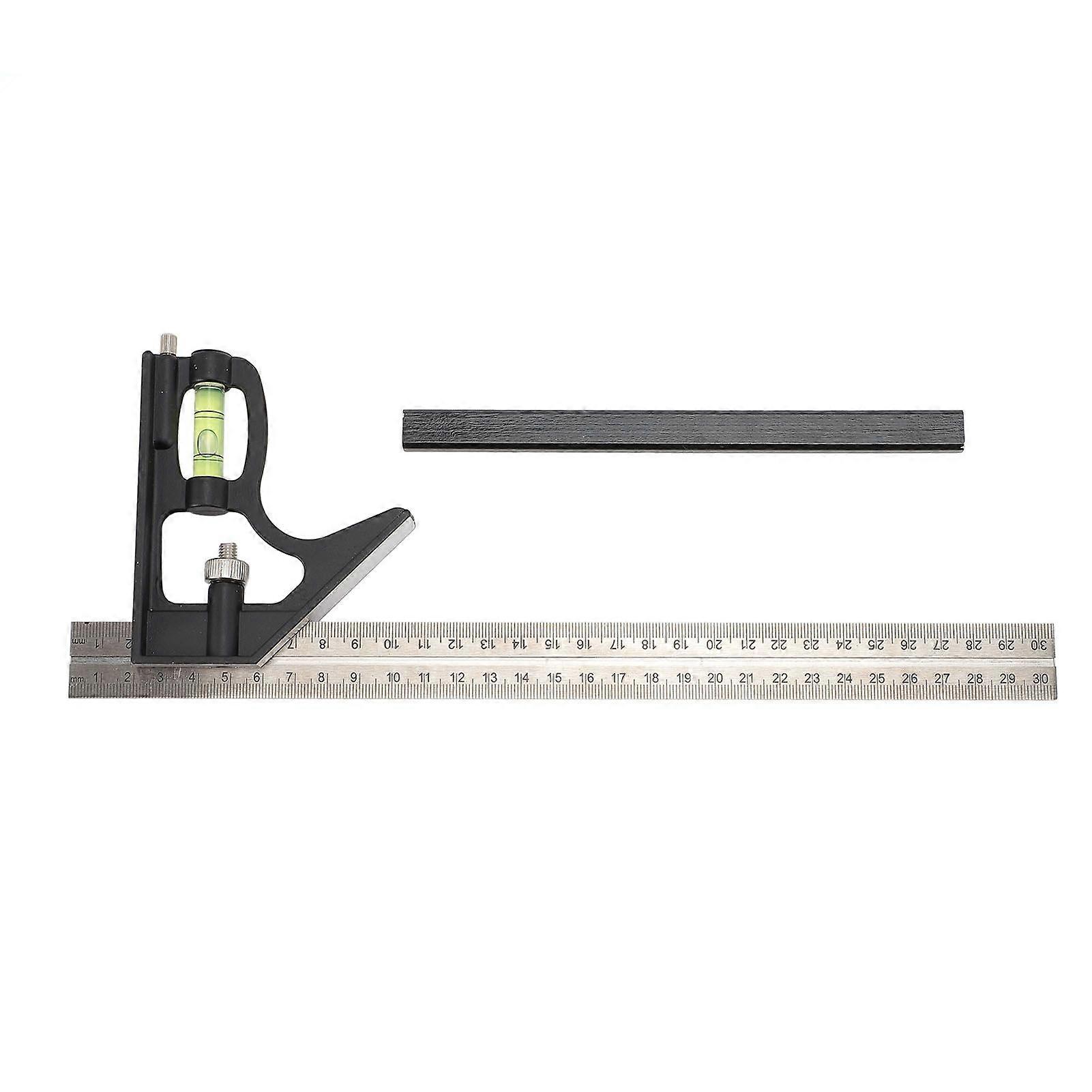 Combination Square 12 Inch Combo Square Carpenter Square Woodworking Measure Tools Ruler Framing Square 45 Degree 90 Degree Marking
