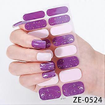 French Nagellack Folie Nagelsticker Zwiebel rosa Blume Nagelsticker Nagelsticker ZE-0524 blankes Stück + Nagelfeile