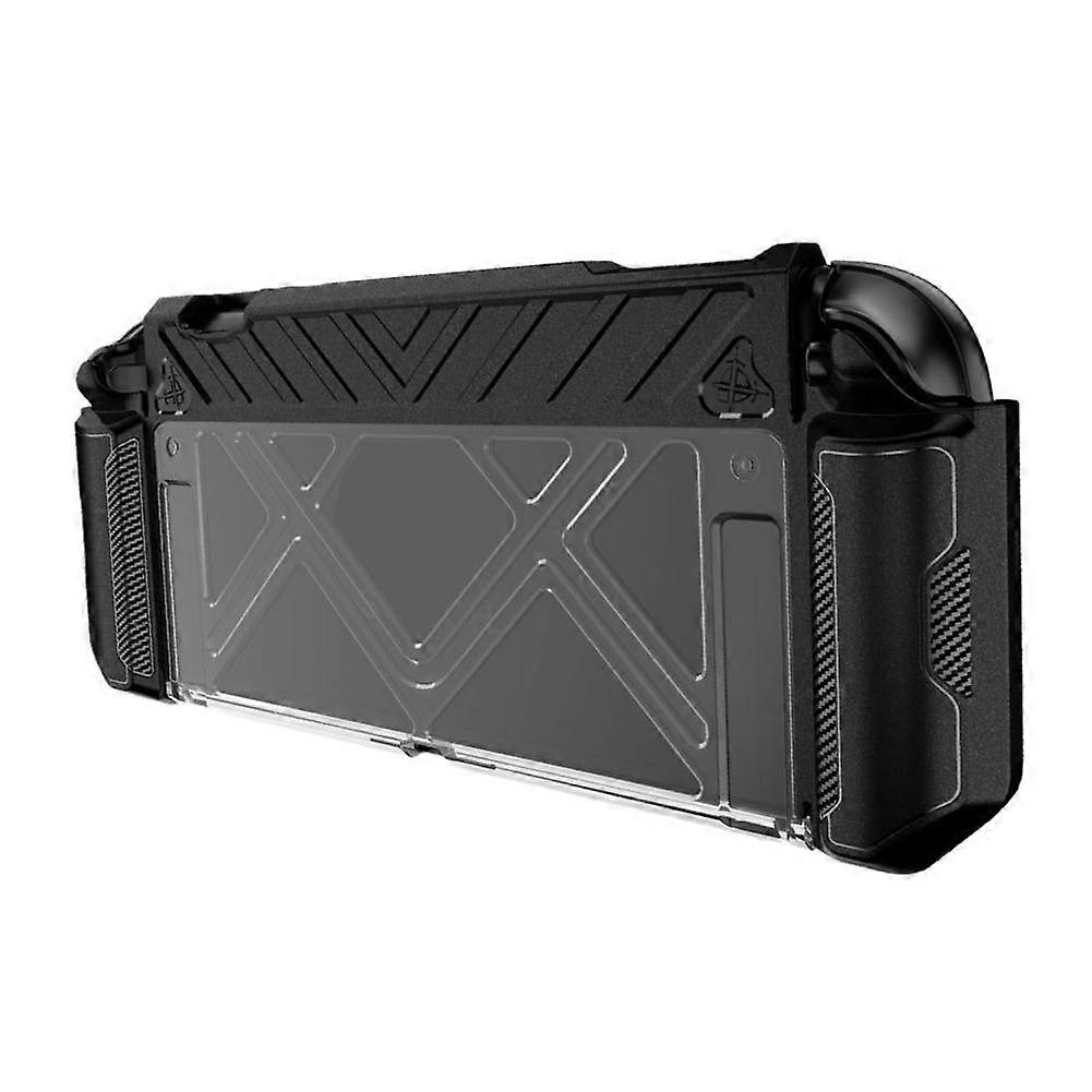For Switch 2 Protective Case Full Set All-Inclusive Anti-Drop Hard Shell with Game Card Slots Foldable Design Black