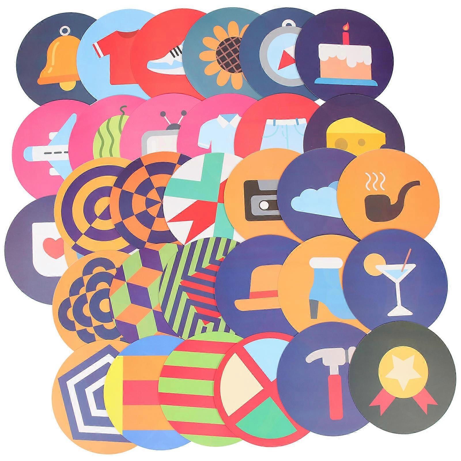 Interactive Recognition Cards Educational Toys Suitable For Newborns And Infants 13.8X13.8X0.01CM Anti-Glare 2 Sets