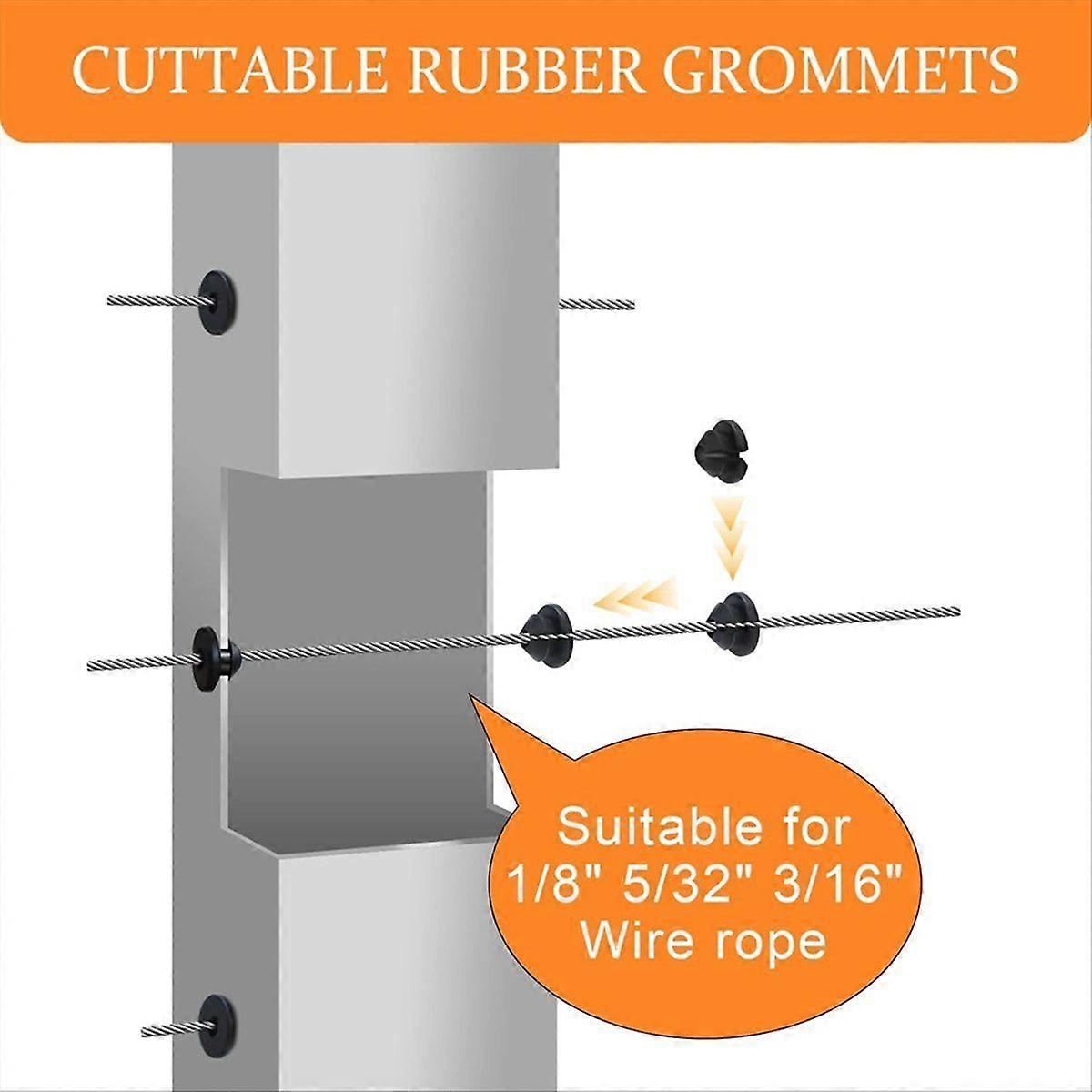 Stainless Steel Wire Rope Sleeve Cable Railing Fitting Grommet