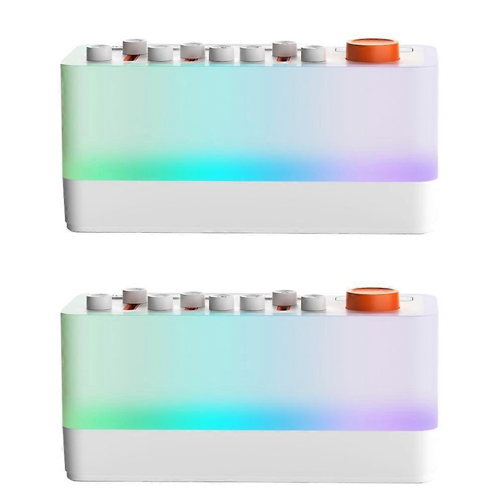 Bluetooth Speaker White Noise Machine RGB Color Speaker 12 Night Light Colors Sound Timer