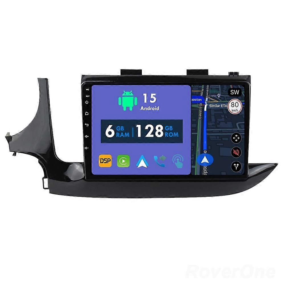 Car Radio 6G+128G CarPlay GPS Navigation Head Unit for Opel Mokka X Vauxhall Encore 2016 - 2019 Android Auto Bluetooth Stereo Touch Screen
