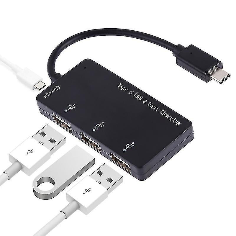Computer Accessory Sets 3 In 1 Type-c To Type-c + Card Reader + 2xusb Interfaces Charging Hub Support Pd Fast