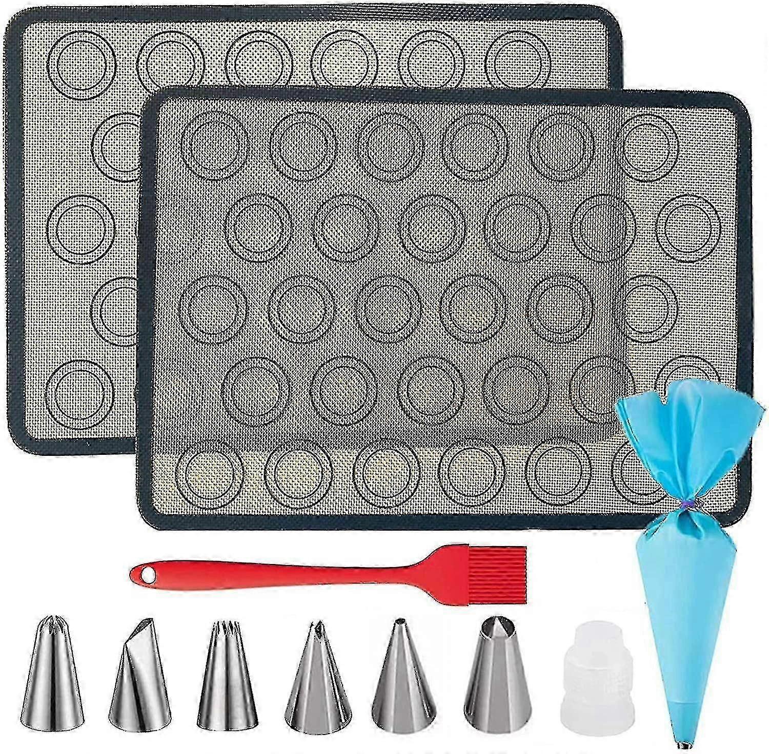 Silikon-Backmatte, Macaron-Ofenmatte, Gebäckmatte, Gebäckutensilien, Gebäck