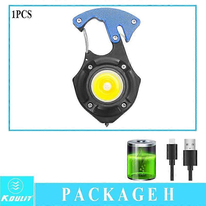 Mini LED Working Light Portable Pocket Flashlight USB Rechargeable Key Light Lanter