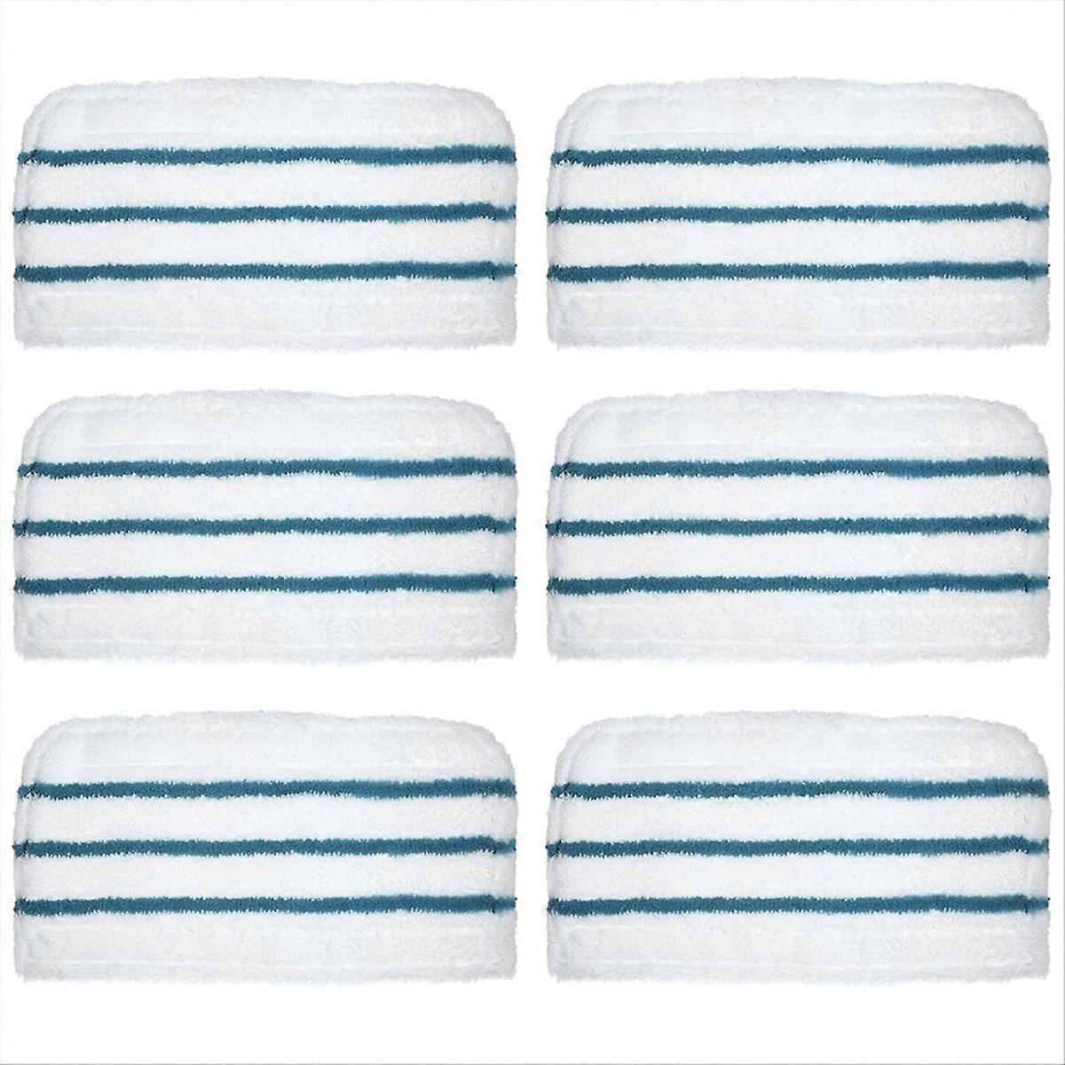 6PCS Mop Pads Replacement for Black+Decker Steam Washable Mop Cloth