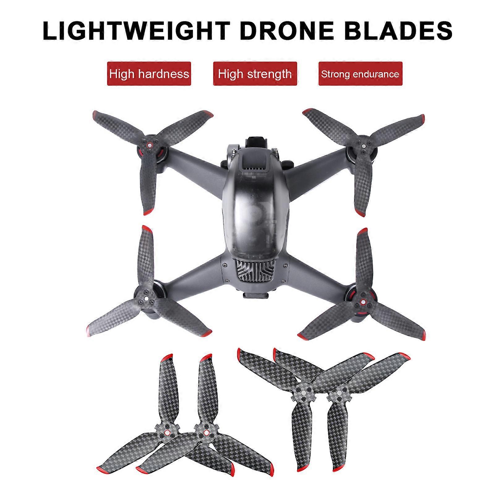 SUSUchens Propeller Blades Carbon Fiber Quick Release High Hardness High-performance Drone Blades for DJI FPV Style 1