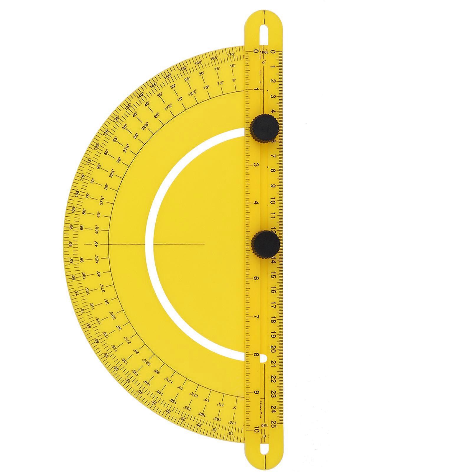 Semicircular Universal Angle Ruler Woodworking Multifunctional Plastic Angle Ruler