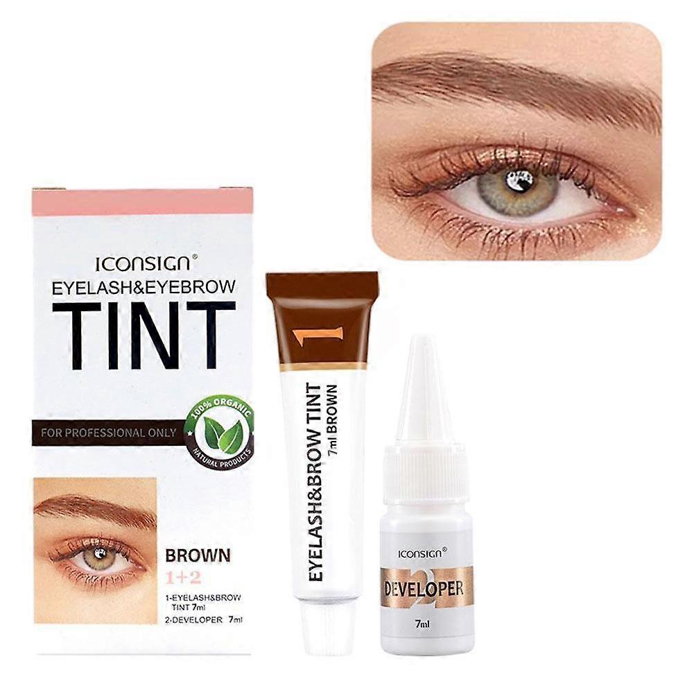 Long-Lasting Eyebrow Tint Kit for Natural Full Brows Easy Application with Nourishing Care in Multiple Shades