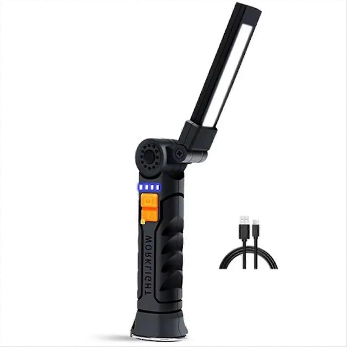  Portable COB LED Flashlight Magnetic Lantern Hanging Lamp USB Rechargeable Work Light with Built