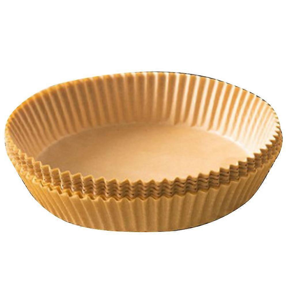 50 قطعة مقلاة الهواء ورق البرشمان بطانات غير لاصقة بطانات يمكن التخلص منها سلة غير مثقبة جولة بارشم (haoyi