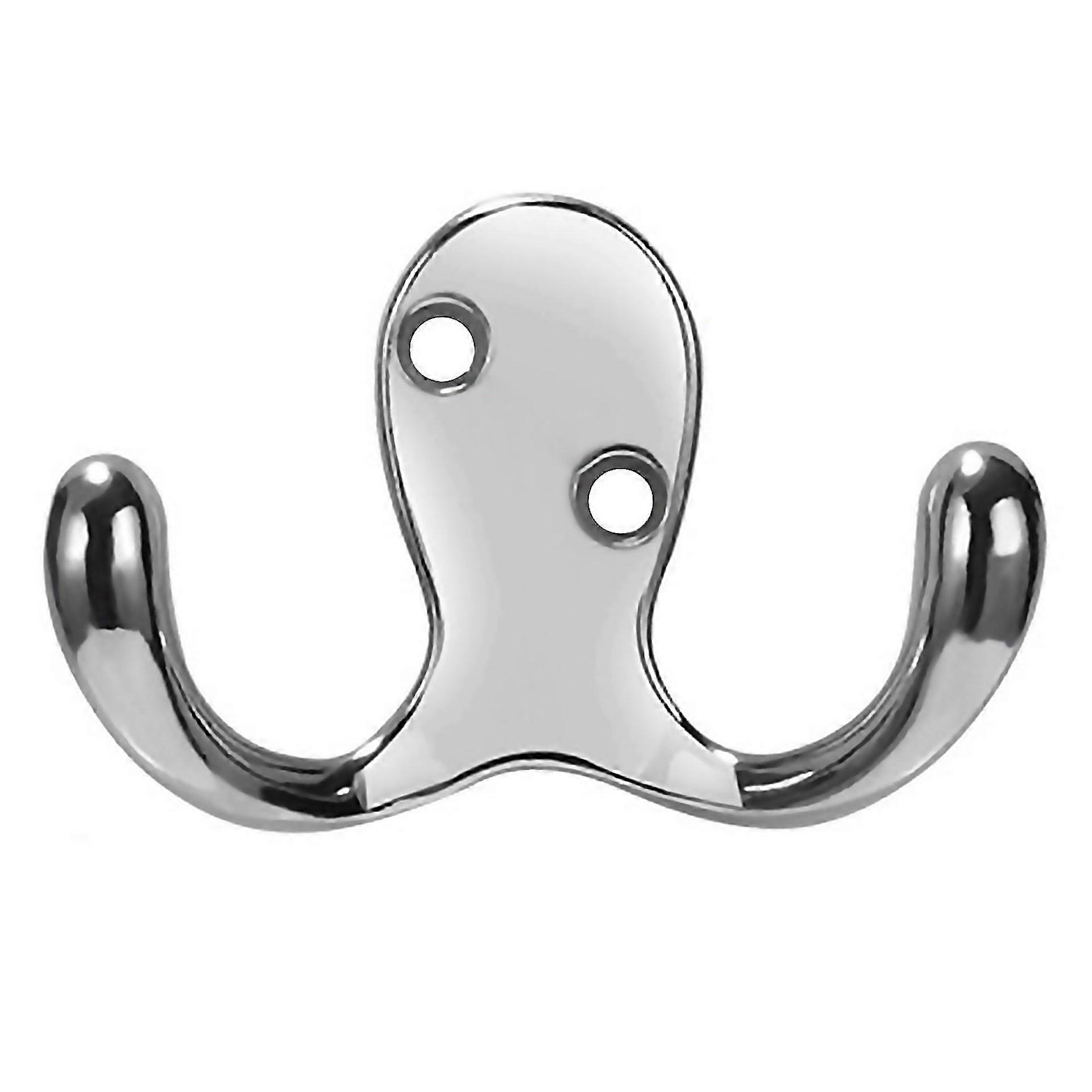 For Coat Hook Multifunctional Strong Bearing Capacity Spacesaving Solid 2pronged Towel Hanger For Ba