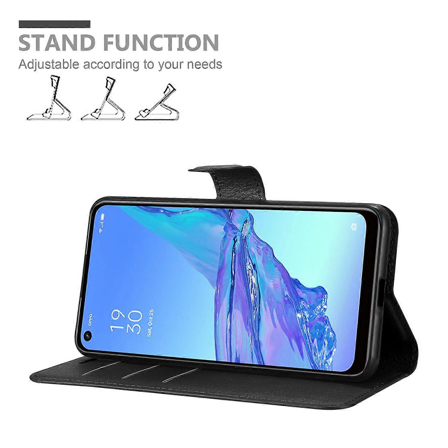 Oppo A53 case - Protective case with card slots and stand function