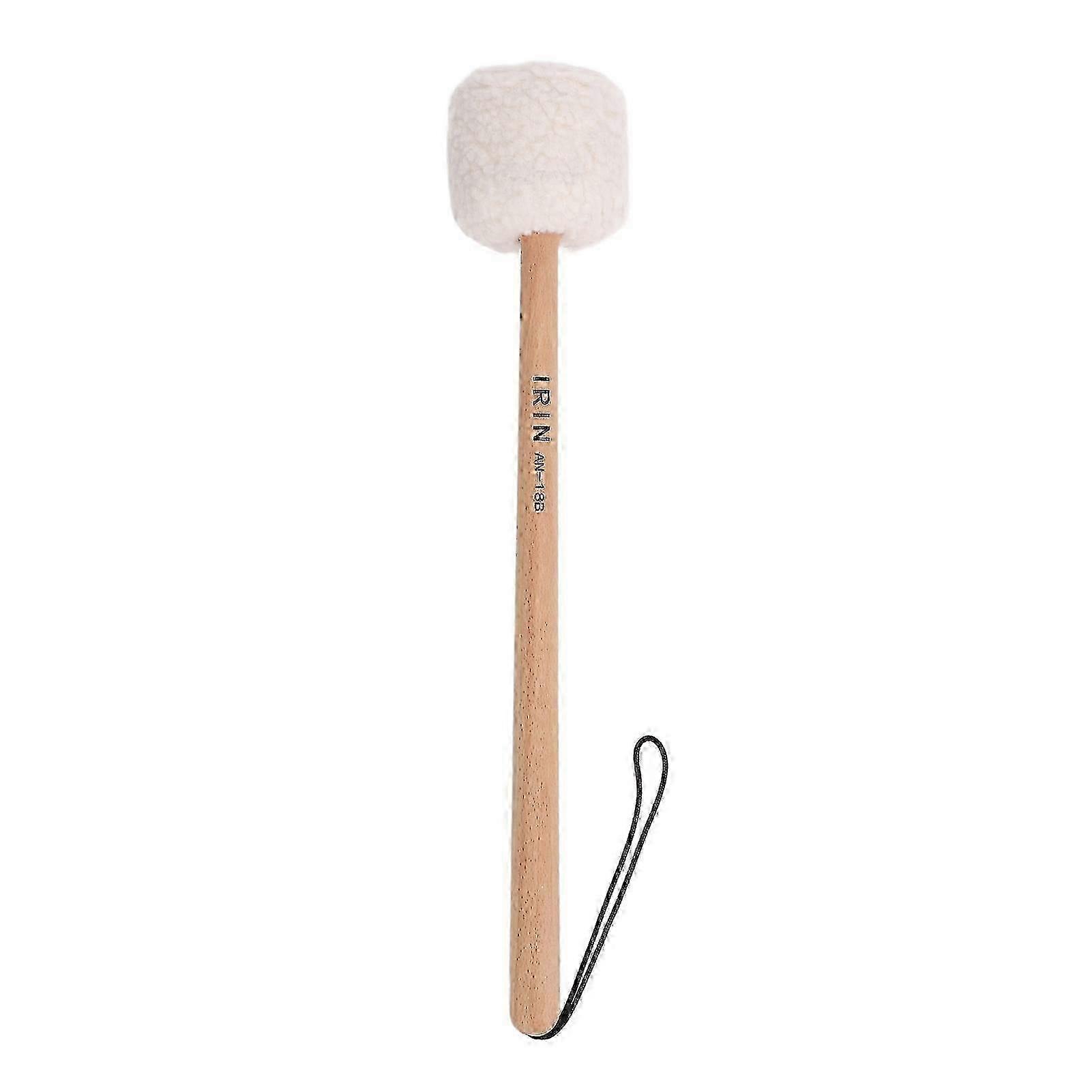 Wool Fleece Drum Mallet with Beech Wood Handle for Powerful Sound on Drums and Gongs