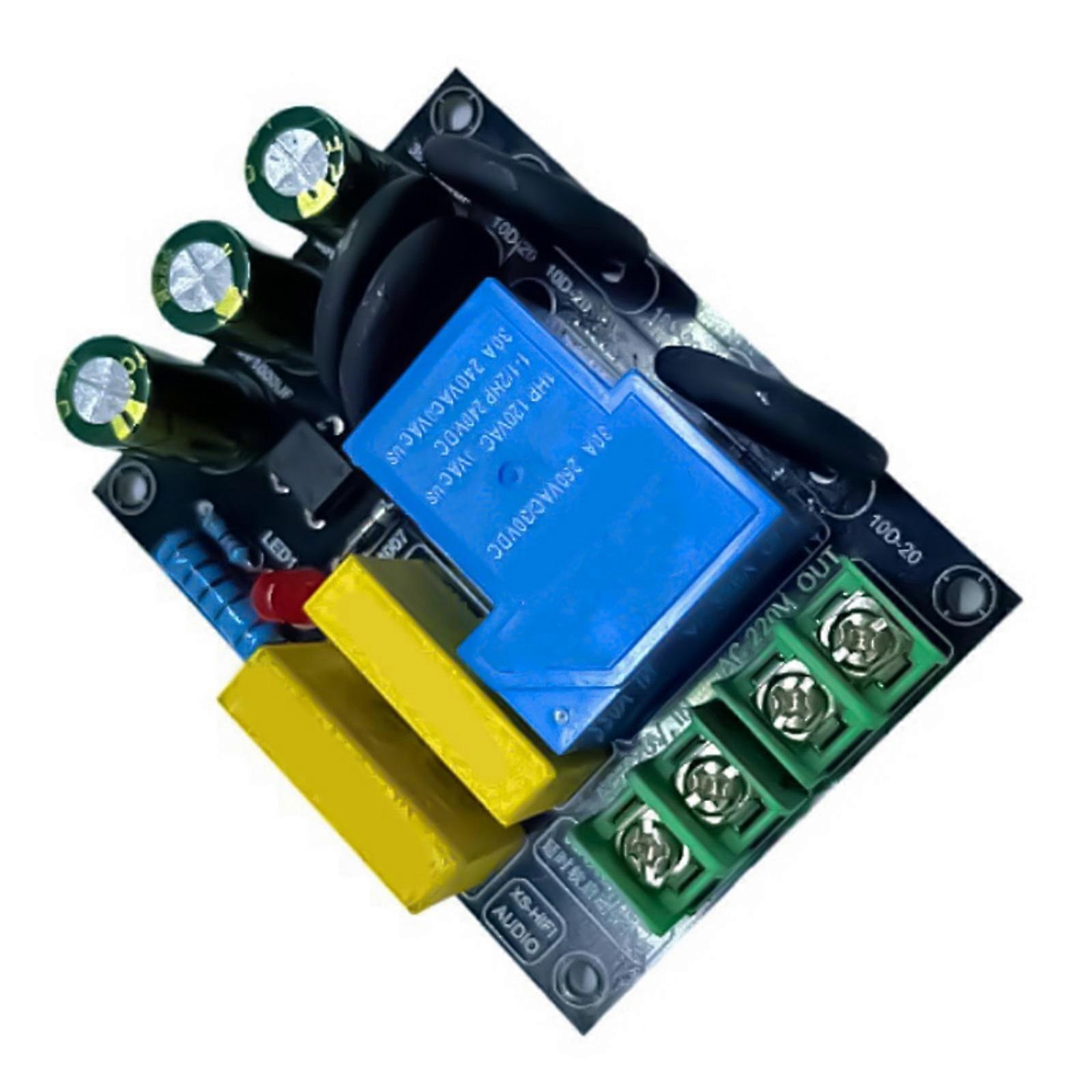 Amplifiers Inrushes Current Protectors 30A 6600W Capacity PCB Soft Start Board For AC100 250V Systems Multicolor