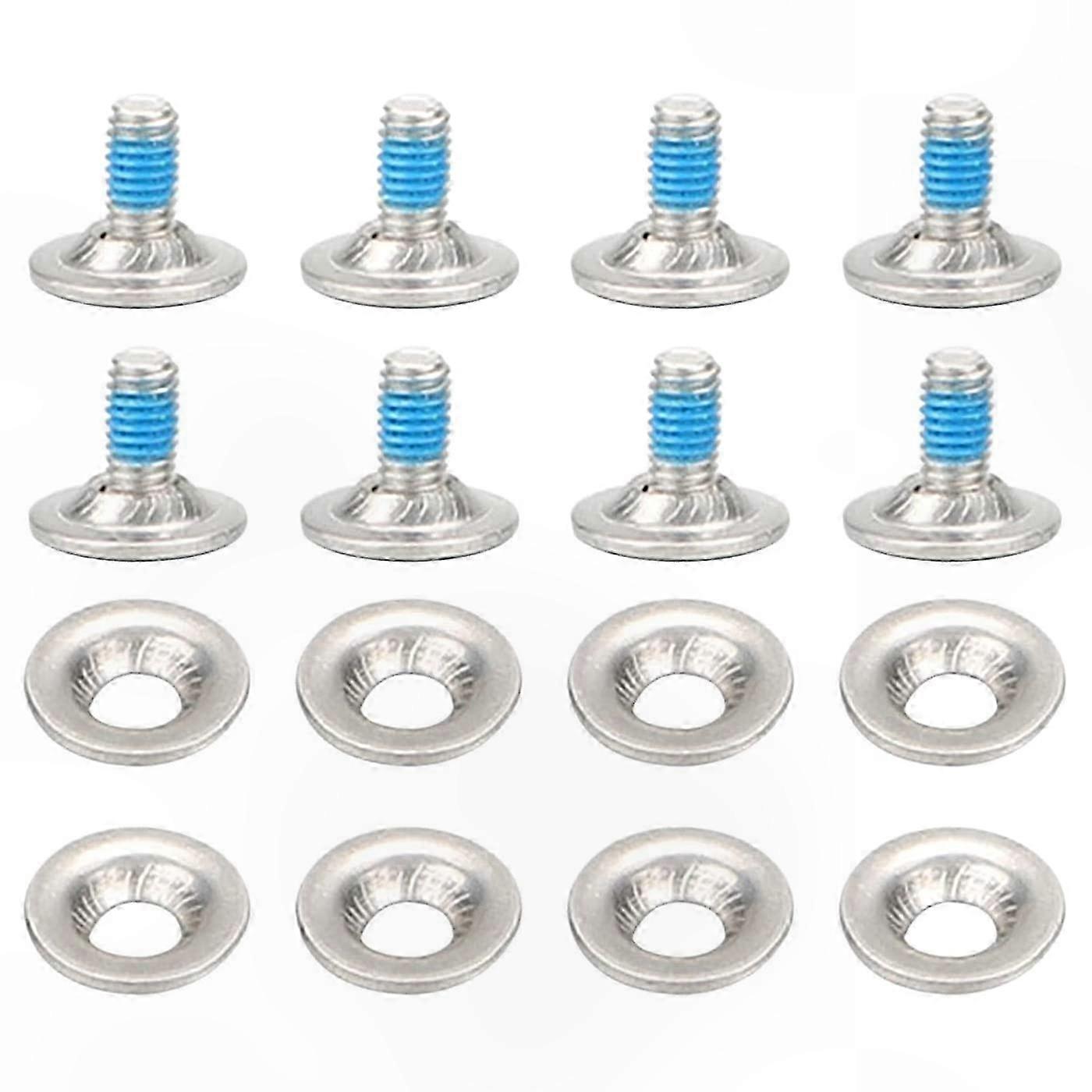 8-Piece Snowboard Binding Screw Set with Washers, Durable Ski Mounting Hardware