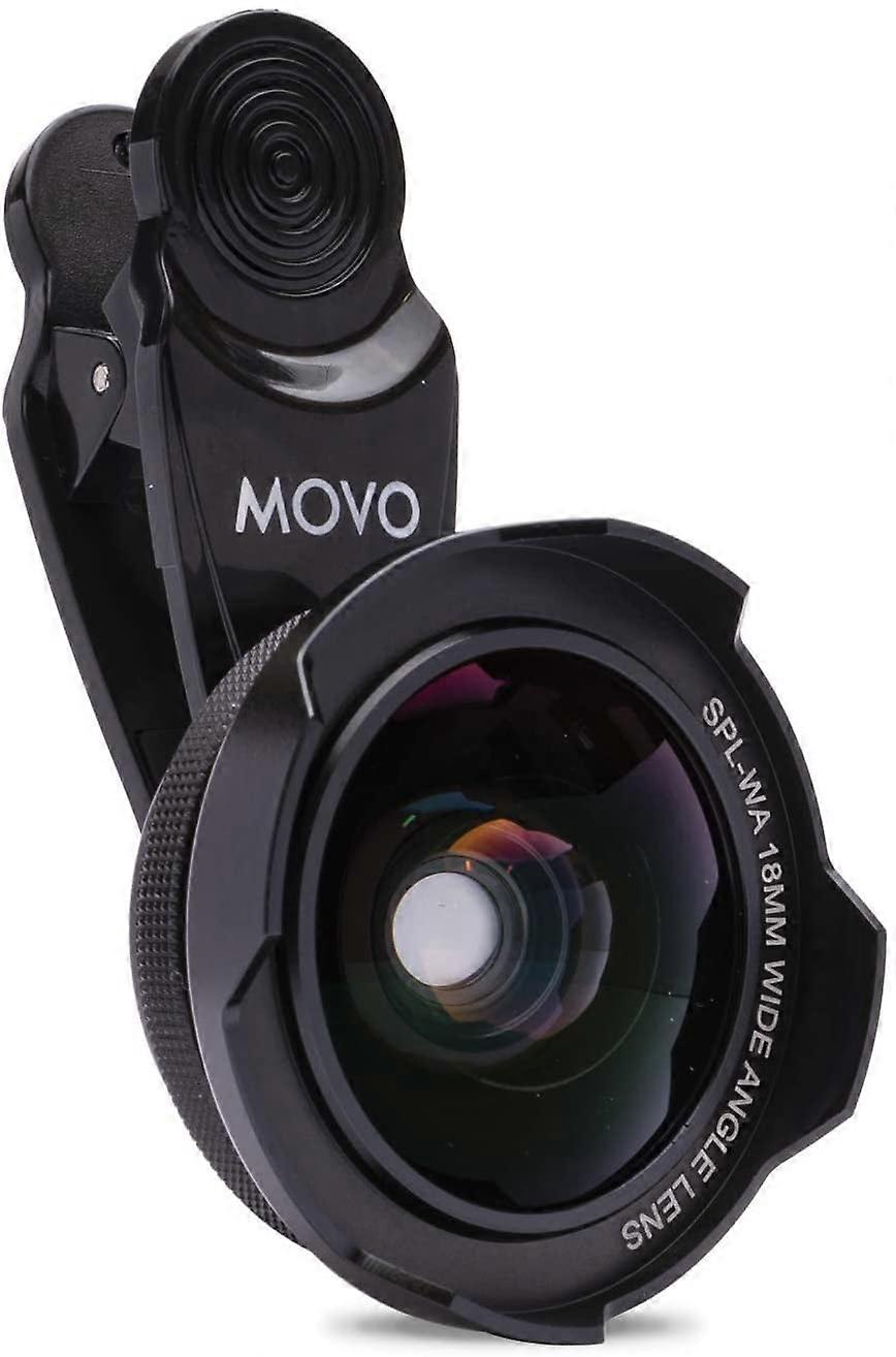 SPL-WA 18mm Wide Angle Lens with Universal Clip Mount - Wide Angle Lens for compatible with iPhone, Android Smartphone,