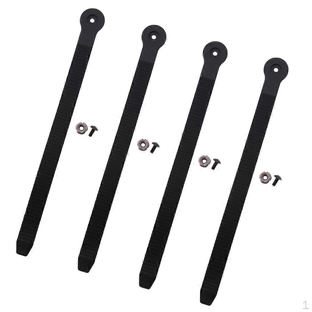 4 Pieces Replacement Ice Inline Roller Skate Shoes Strap Buckle with Screw Nut for Skating