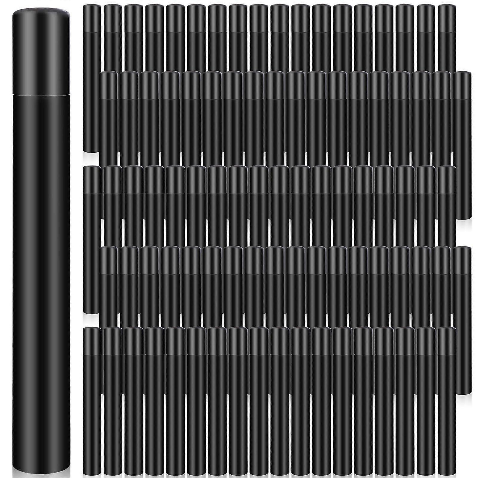 Obangong 100Pcs 5Ml Perfume Spray Bottles Plastic Mini Travel Refillable Bottle Black Empty Sample Container Portable Travel Bot